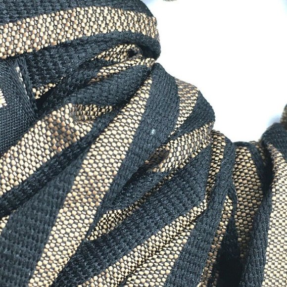 AUTHENTIC FENDI Pecan Scrunchie Hair Accessories Hair Elastic Canvas Brown x Bla - Picture 5 of 8